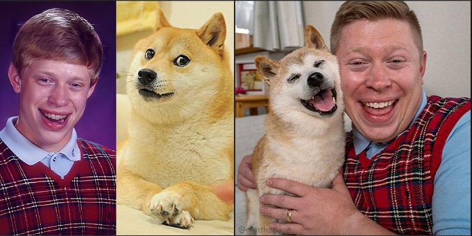 兩大迷因「Doge x Bad Luck Brian」首次夢幻連動！你也可以擁有這歷史性的一刻！