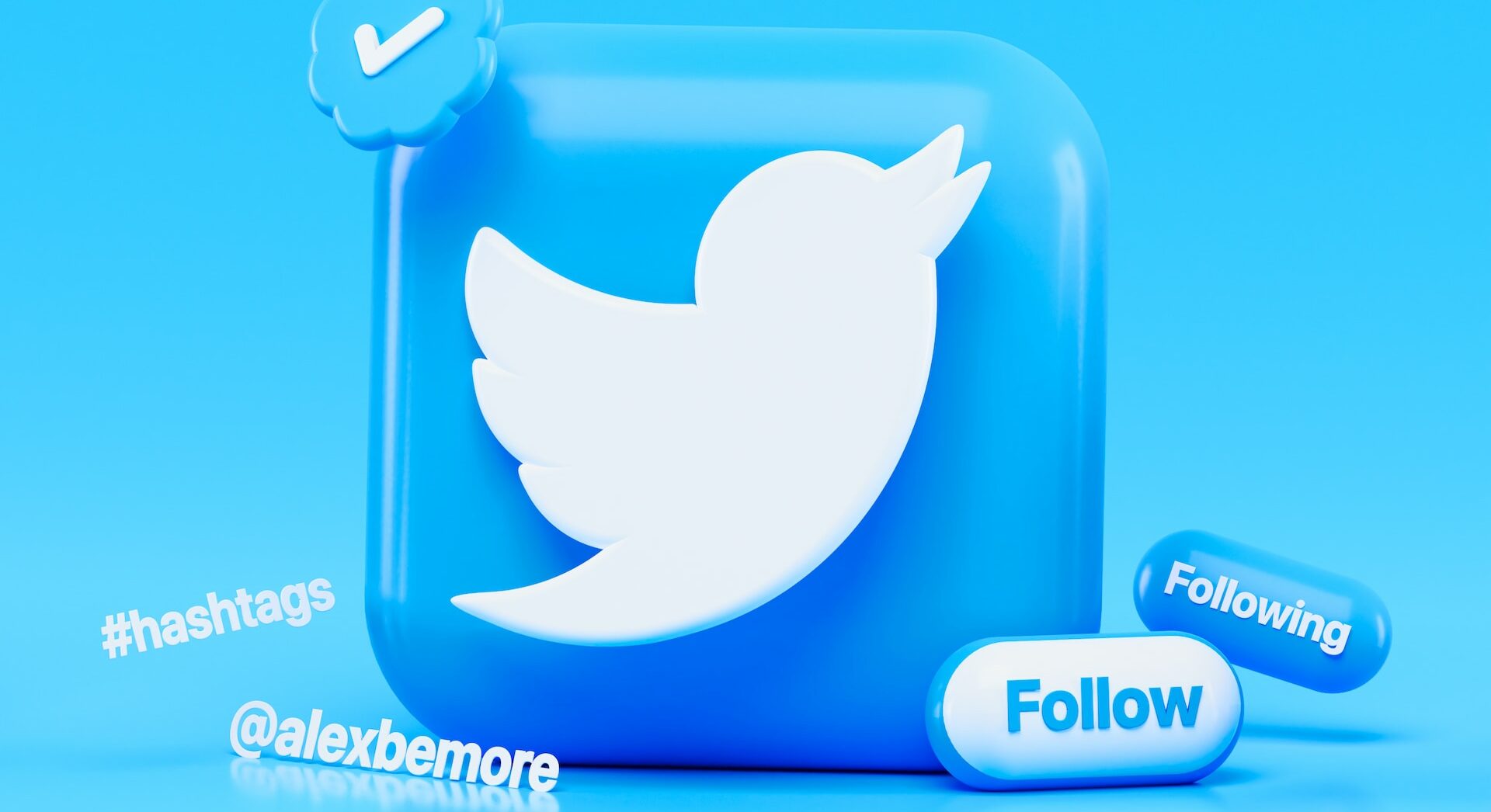 twitter icon and buttons